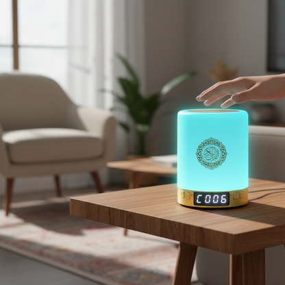 Bright Quran Azan Muslim Koran Bluetooth Speaker Portable Night Light Holy Lamp Sound Box Music Wireless Caixa De Som Bocina Mp3