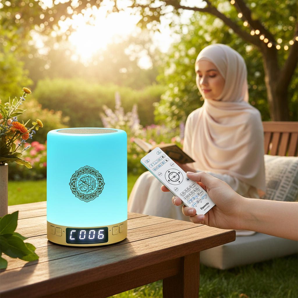 Bright Quran Azan Muslim Koran Bluetooth Speaker Portable Night Light Holy Lamp Sound Box Music Wireless Caixa De Som Bocina Mp3